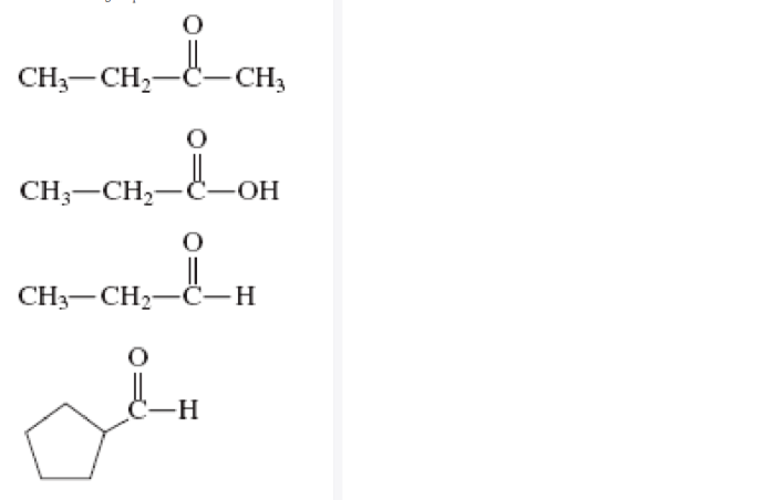 Draw the line structure for ch3coh ch2ch3 2